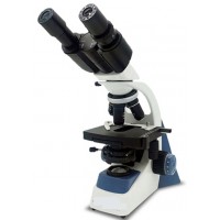 Microscópio Biológico Binocular Led  até 1600x com Bateria recarregável Objetivas Acromáticas